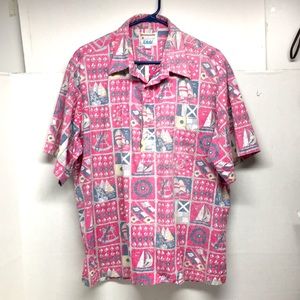 Vintage Kahala casual wear pull-over shirt, short sleeves men size XLarge